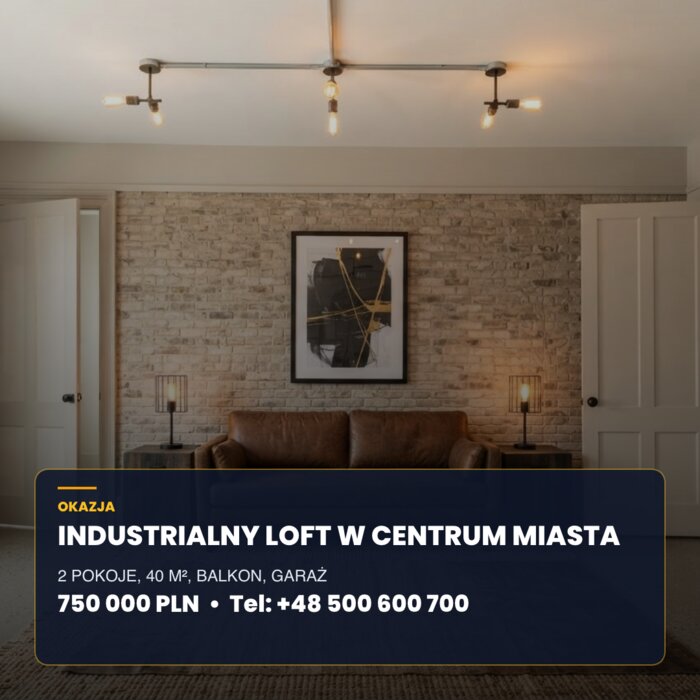 Przykładowy szablon posta — industrialny loft