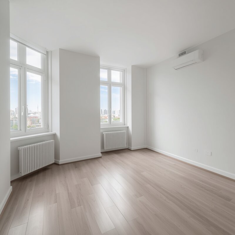 Puste mieszkanie przed stagingiem